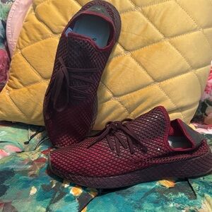 adidas Maroon Athletic Shoes